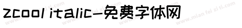 zcool italic字体转换